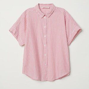 H&M Short-sleeved 100% Cotton Shirt size 6 US